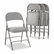 ALEFC94VY40LG Steel Folding Chair w/Padded Seat, Gray, 4/Carton By ALERA