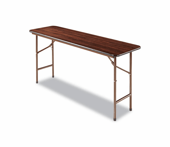 ALEFT726018WA Folding Table, Rectangular, 60w x 18d x 29h, Walnut By ALERA