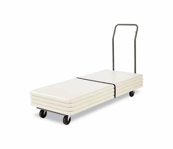 ALEFTCART Folding Table Cart, 20-1/2w x 72d, Charcoal By ALERA