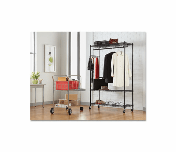 ALEGR354818BL Wire Shelving Garment Rack, Steel, Stand