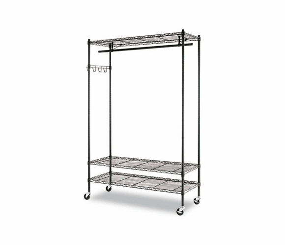 ALEGR354818BL Wire Shelving Garment Rack, Steel, Stand