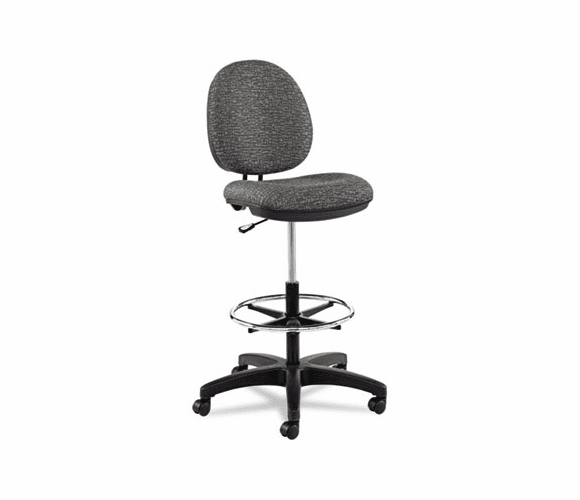 ALEIN4641 Interval Series Swivel Task Stool, 100% Acrylic With Tone-On-Tone Pattern, Gray By ALERA