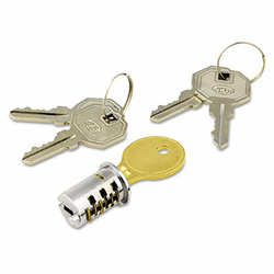 ALEKC501111 Lock Core For Metal Mobile Pedestals, Chrome, Set By ALERA