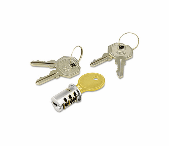 ALEKC501111 Lock Core For Metal Mobile Pedestals, Chrome, Set By ALERA