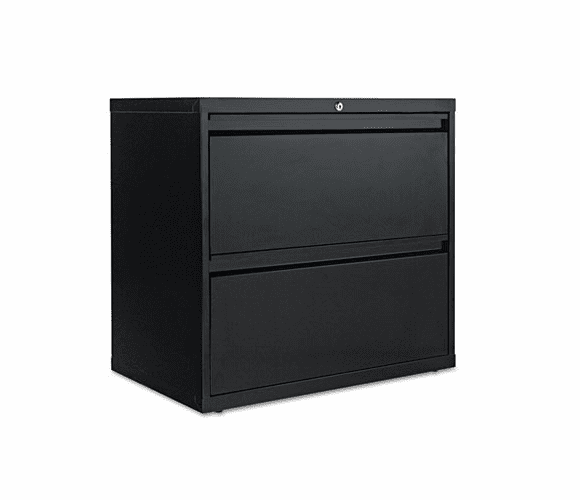 ALELA523029BL Two-Drawer Lateral File Cabinet, 30w x 19-1/4d x 29h, Black By ALERA