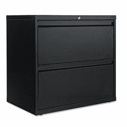 ALELA523029BL Two-Drawer Lateral File Cabinet, 30w x 19-1/4d x 29h, Black By ALERA