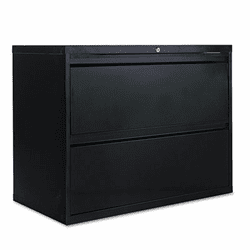 ALELA523629BL Two-Drawer Lateral File Cabinet, 36w x 19-1/4d x 29h, Black By ALERA
