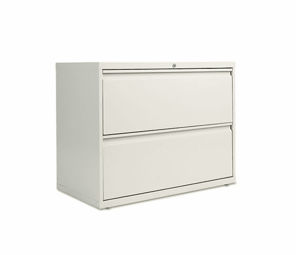 ALELA523629LG Two-Drawer Lateral File Cabinet, 36w x 19-1/4d x 29h, Light Gray By ALERA