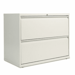 ALELA523629LG Two-Drawer Lateral File Cabinet, 36w x 19-1/4d x 29h, Light Gray By ALERA