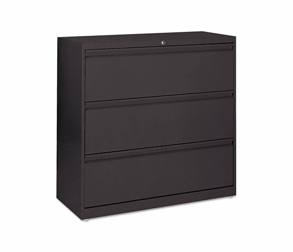 ALELA533041BL 5000 Series Three-Drawer Lateral File, 30w x 19-1/4d x 40-3/4h, Black By ALERA