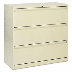 ALELA533641PY 5000 Series Three-Drawer Lateral File, 36w x 19-1/4d x 40-3/4h, Putty By ALERA