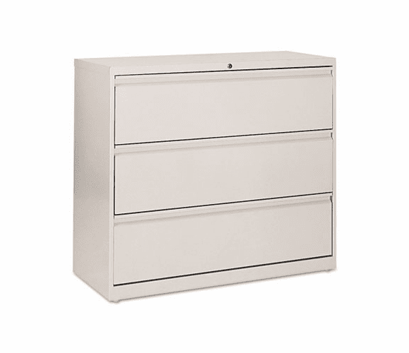 ALELA534241LG 5000 Series Three-Drawer Lateral File, 42w x 19-1/4d x 40-3/4h, Light Gray By ALERA