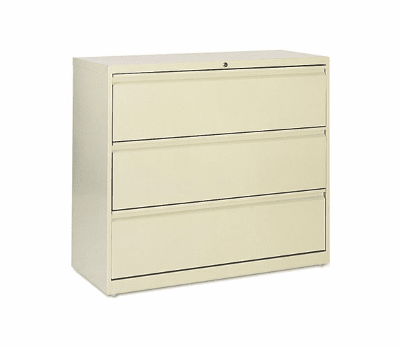ALELA534241PY 5000 Series Three-Drawer Lateral File, 42w x 19-1/4d x 40-3/4h, Putty By ALERA