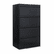 ALELA543054BL Four-Drawer Lateral File Cabinet, 30w x 19-1/4d x 54h, Black By ALERA