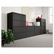 ALELA544229BL Two-Drawer Lateral File Cabinet, 42w x 19-1/4d x 29h, Black By ALERA