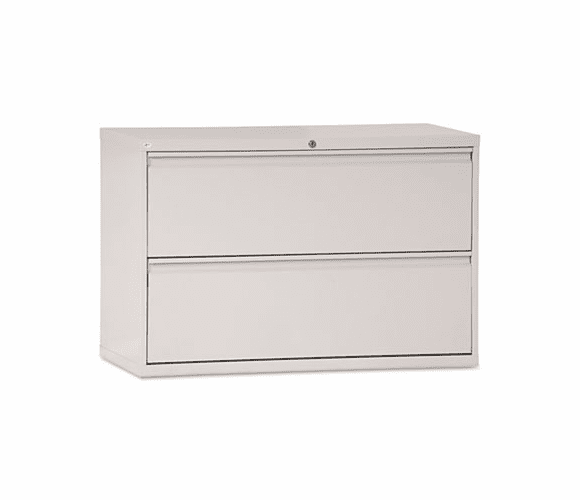 ALELA544229LG Two-Drawer Lateral File Cabinet, 42w x 19-1/4d x 29h, Light Gray By ALERA
