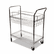 ALEMC343722CR Wire Mail Cart, 2-Shelf, 34-1/4w x 21-1/2d x 39-1/2h, Chrome By ALERA