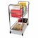ALEMC343722CR Wire Mail Cart, 2-Shelf, 34-1/4w x 21-1/2d x 39-1/2h, Chrome By ALERA