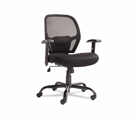 ALEMX4517 Merix450 Series Mesh Big/Tall Mid-Back Swivel/Tilt Chair, Black By ALERA