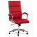 ALENR4139 Neratoli High-Back Swivel/Tilt Chair, Red Soft-Touch Leather, Chrome Frame By ALERA