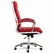 ALENR4139 Neratoli High-Back Swivel/Tilt Chair, Red Soft-Touch Leather, Chrome Frame By ALERA