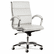 ALENR4206 Neratoli Mid-Back Swivel/Tilt Chair, White Faux Leather, Chrome Frame By ALERA