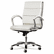 ALENR4206 Neratoli Mid-Back Swivel/Tilt Chair, White Faux Leather, Chrome Frame By ALERA