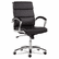 ALENR4219 Neratoli Mid-Back Swivel/Tilt Chair, Black Soft-Touch Leather, Chrome Frame By ALERA