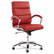 ALENR4239 Neratoli Mid-Back Swivel/Tilt Chair, Red Soft-Touch Leather, Chrome Frame By ALERA