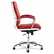 ALENR4239 Neratoli Mid-Back Swivel/Tilt Chair, Red Soft-Touch Leather, Chrome Frame By ALERA