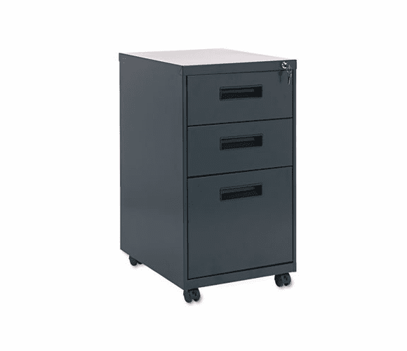 ALEPA532820CH Three-Drawer Mobile Pedestal File, 15-7/8w x 19-3/4d x 28-1/4h, Charcoal By ALERA