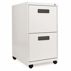 ALEPA542820LG Two-Drawer Mobile Pedestal File, 15-7/8w x 19-3/4d x 28-1/4h, Light Gray By ALERA