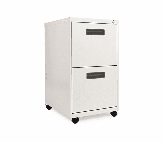 ALEPA542820LG Two-Drawer Mobile Pedestal File, 15-7/8w x 19-3/4d x 28-1/4h, Light Gray By ALERA
