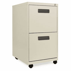 ALEPA542820PY Two-Drawer Mobile Pedestal File, 15-7/8w x 19-3/4d x 28-1/4h, Putty By ALERA