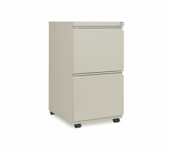 ALEPB542819PY Two-Drawer Mobile Pedestal File With Full-Length Pull, 15-7/8w x 19-1/4d, Putty By ALERA