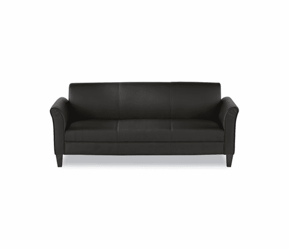 ALERL21LS10B Reception Lounge Furniture, 3-Cushion Sofa, 77w x 31-1/2d x 32h, Black By ALERA