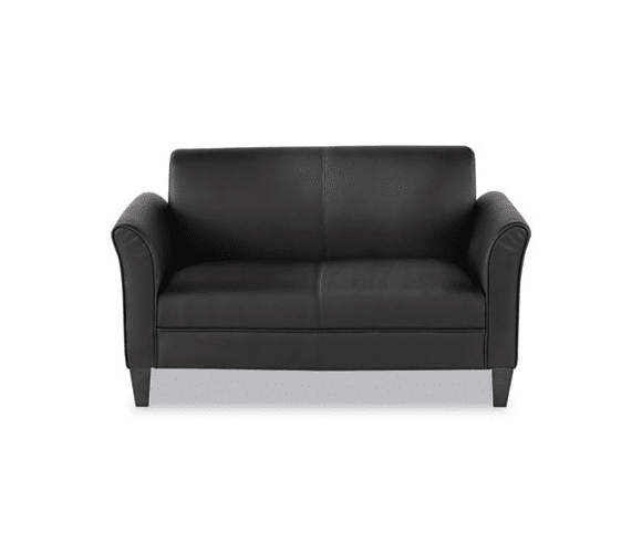 ALERL22LS10B Reception Lounge Furniture, 2-Cushion Loveseat, 55-1/2w x 31-1/2d x 32h, Black By ALERA