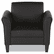ALERL23LS10B Reception Lounge Series Club Chair, Black/Black Leather By ALERA
