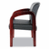 ALERL4319M Reception Lounge Series Ready-To-Assemble Guest Chair, Mahogany/Black Leather By ALERA