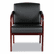 ALERL4319M Reception Lounge Series Ready-To-Assemble Guest Chair, Mahogany/Black Leather By ALERA