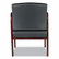 ALERL4319M Reception Lounge Series Ready-To-Assemble Guest Chair, Mahogany/Black Leather By ALERA