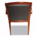 ALERL43BLS10M Reception Lounge Series Guest Chair, Mahogany/Black Leather By ALERA