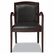 ALERL43BLS10M Reception Lounge Series Guest Chair, Mahogany/Black Leather By ALERA