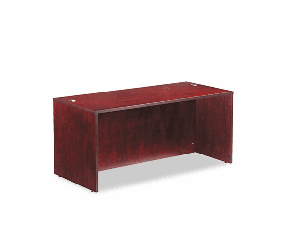ALERN216630MM Verona Veneer Straight Front Desk Shell, 66w x 29-1/2d x 29-1/2h, Mahogany By ALERA
