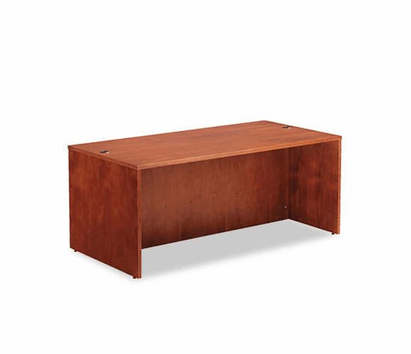 ALERN217236CM Verona Veneer Straight Front Desk Shell, 71w x 35-1/2d x 29-1/2h, Cherry By ALERA