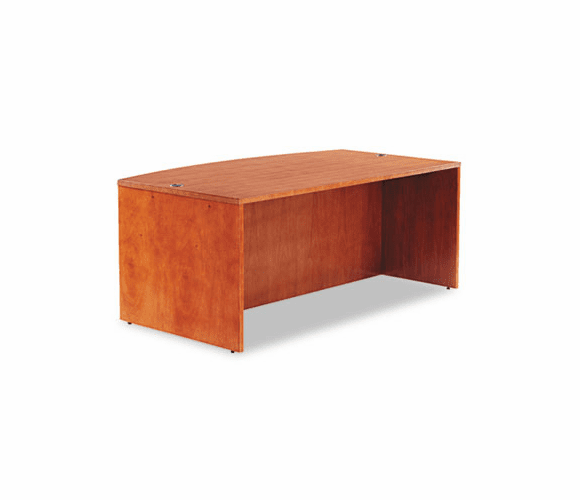 ALERN227242CM Verona Veneer Series Bow Front Desk Shell, 71w x 42d x 29-1/2h, Cherry By ALERA
