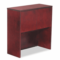 ALERN263615MM Verona Veneer Series Storage Hutch With 2 Doors, 36w x 15d x 36h, Mahogany By ALERA
