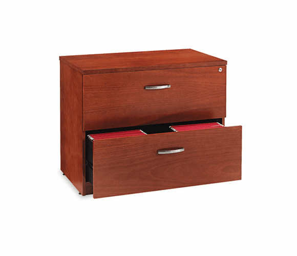 ALERN513622CM Verona Veneer Series Two-Drawer Lateral File, 36w x 22d x 29-1/2h, Cherry By ALERA