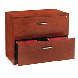 ALERN513622CM Verona Veneer Series Two-Drawer Lateral File, 36w x 22d x 29-1/2h, Cherry By ALERA