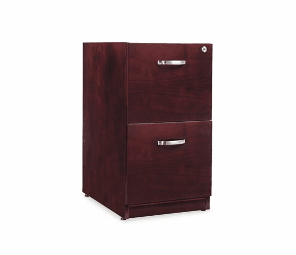 ALERN521629MM Verona Veneer Series File/File Pedestal File, 16w x 22d x 28h, Mahogany By ALERA
